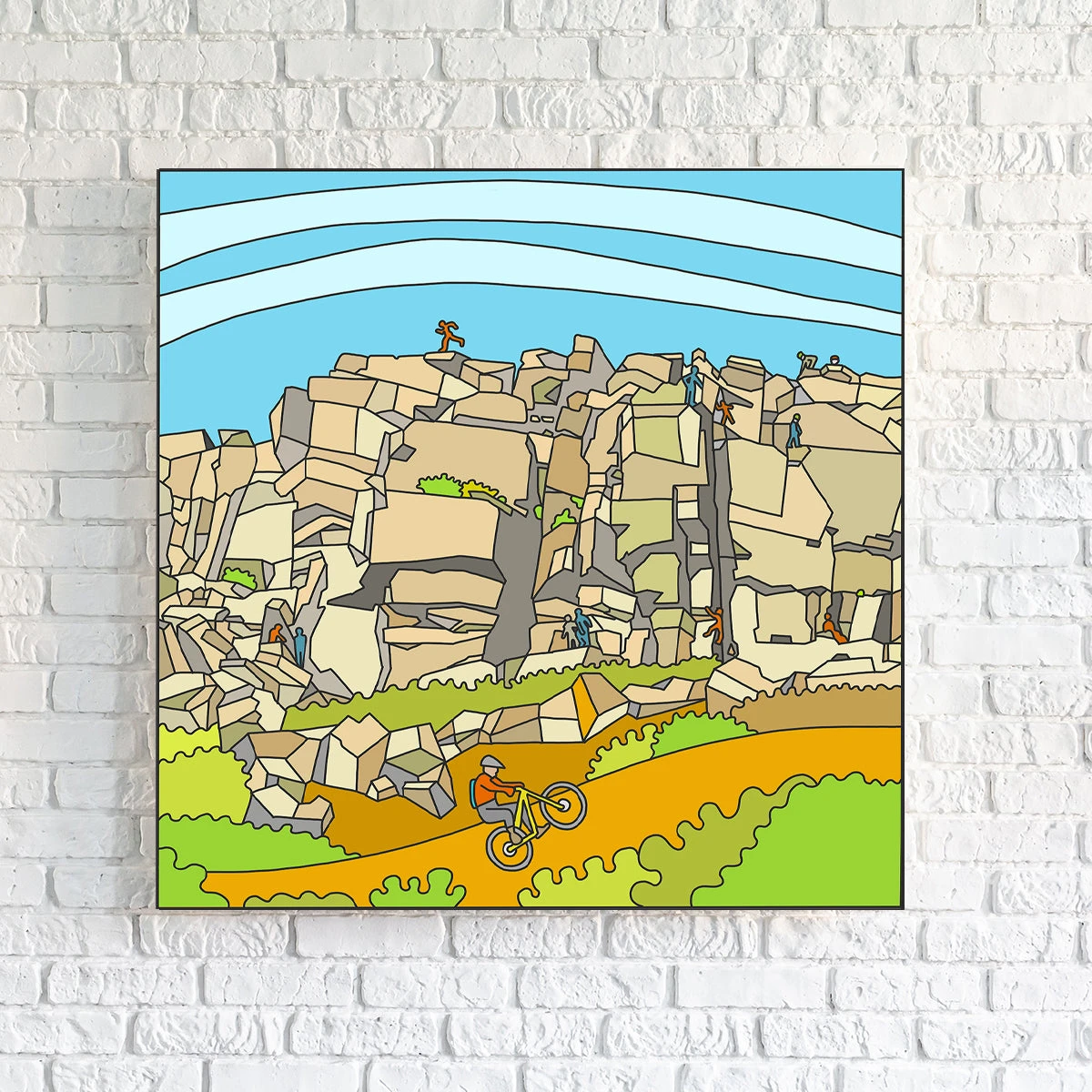 Stanage Trip Tick 01 - Peak District Print 2 Stanage Trip Tick 01 - Peak District Print - Image 2