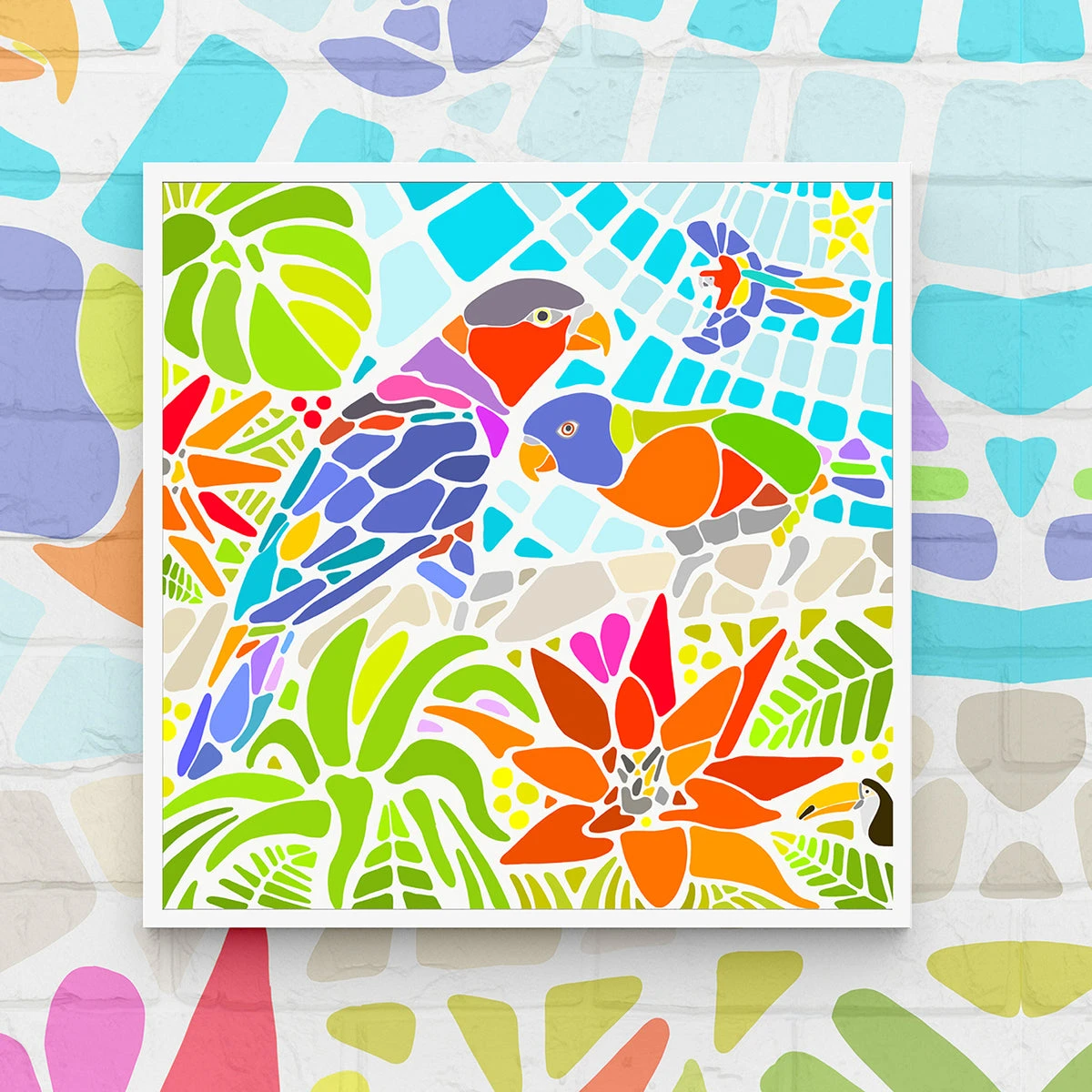 Parrots - Where Good Conversation Turns To Love - Fine Art Print 1 Parrots - Where Good Conversation Turns To Love - Fine Art Print